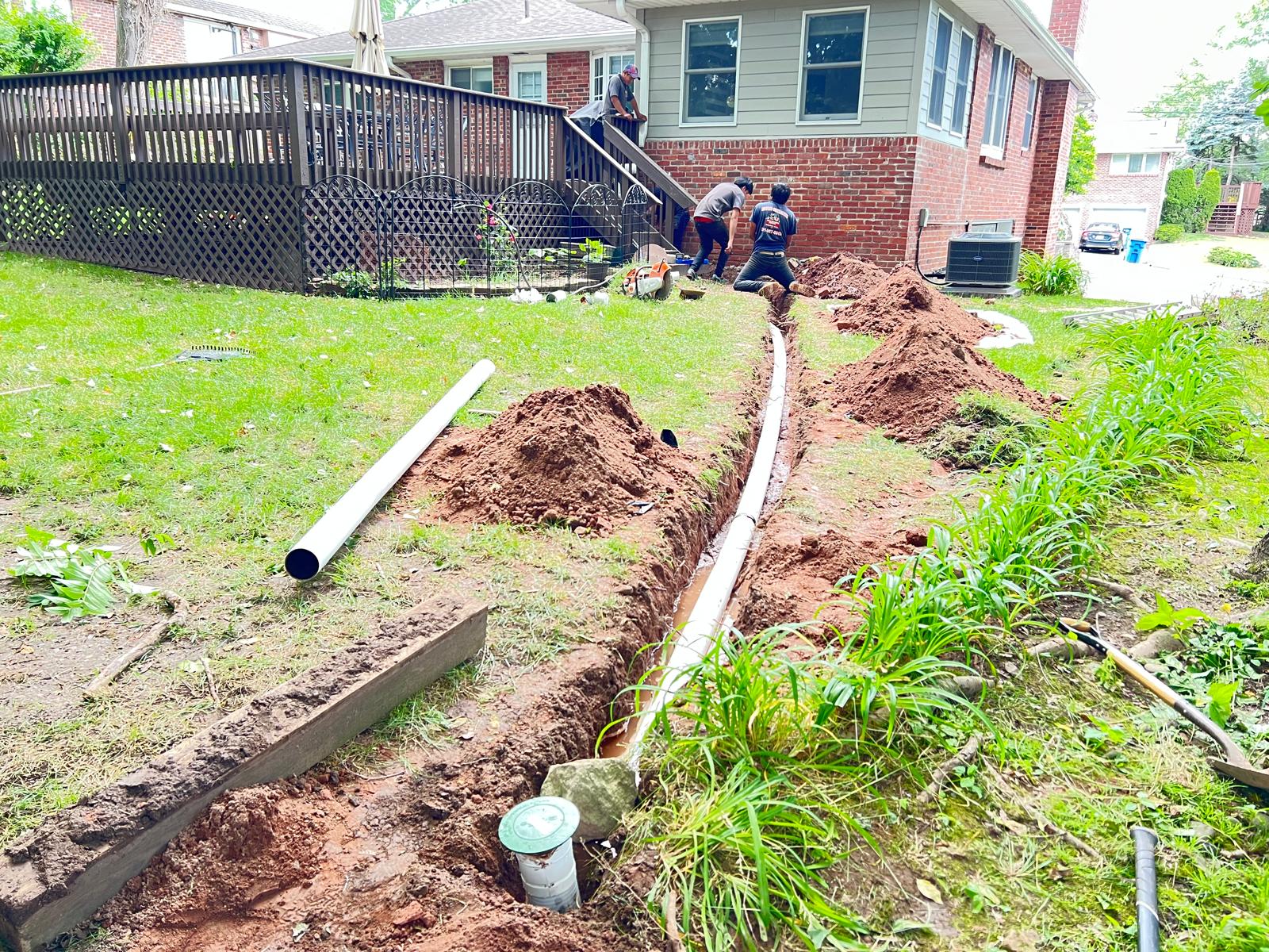 Underground Drain Installation and Repair Services in New Jersey, NJ